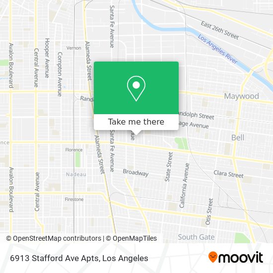 6913 Stafford Ave Apts map