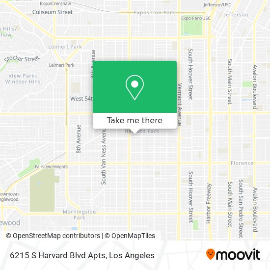 Mapa de 6215 S Harvard Blvd Apts