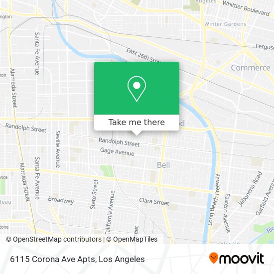 Mapa de 6115 Corona Ave Apts
