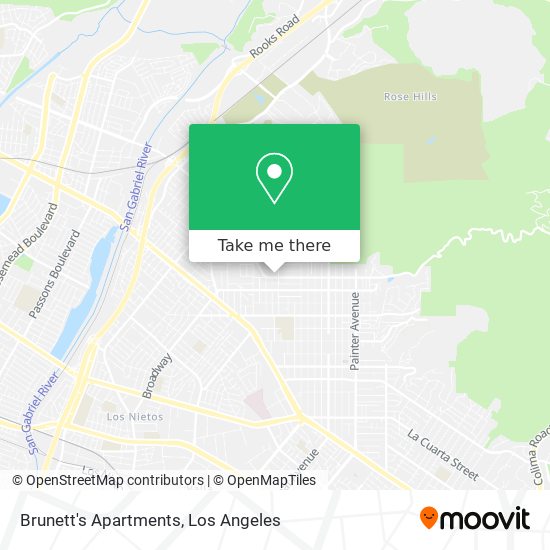 Brunett's Apartments map