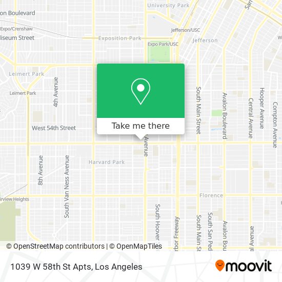 1039 W 58th St Apts map