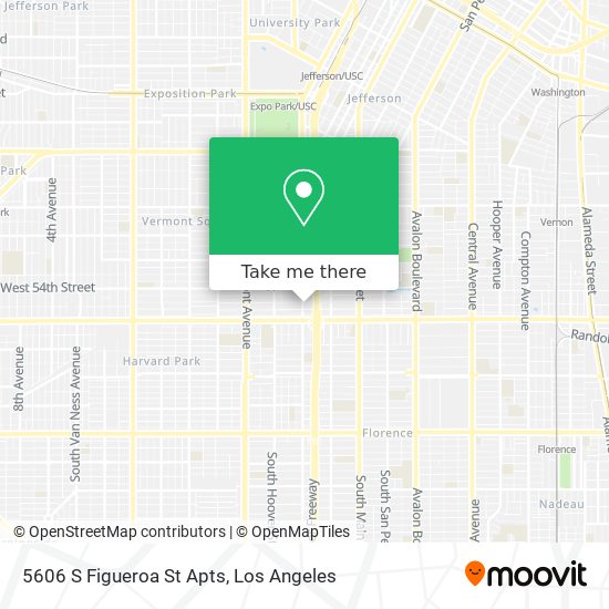 Mapa de 5606 S Figueroa St Apts