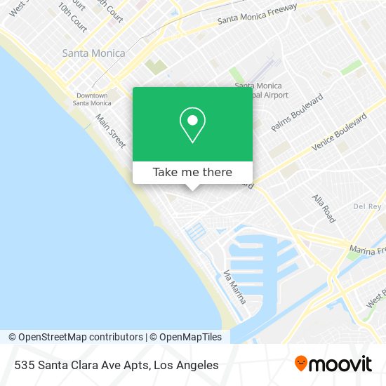 Mapa de 535 Santa Clara Ave Apts