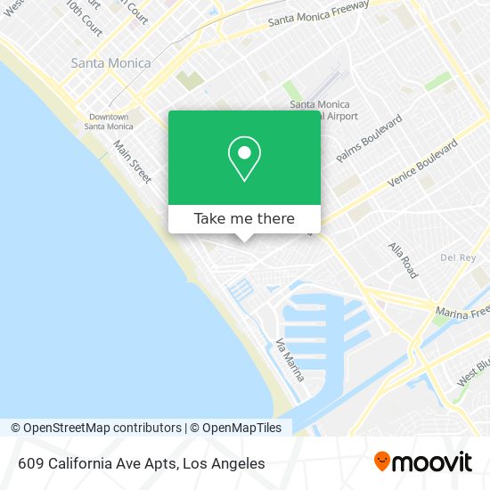 Mapa de 609 California Ave Apts