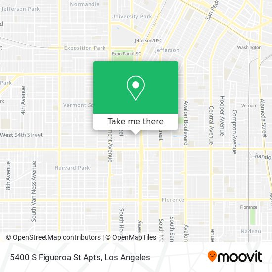 Mapa de 5400 S Figueroa St Apts