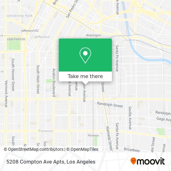 5208 Compton Ave Apts map