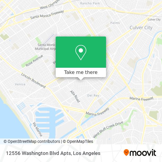 12556 Washington Blvd Apts map