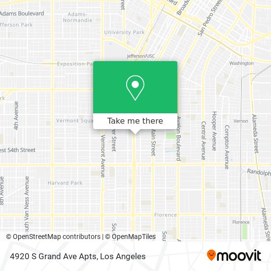 4920 S Grand Ave Apts map