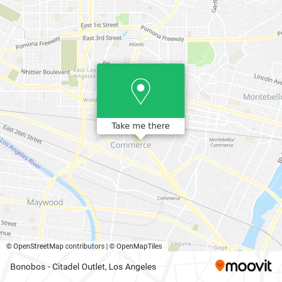 Bonobos - Citadel Outlet map