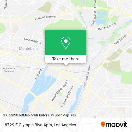 8729 E Olympic Blvd Apts map