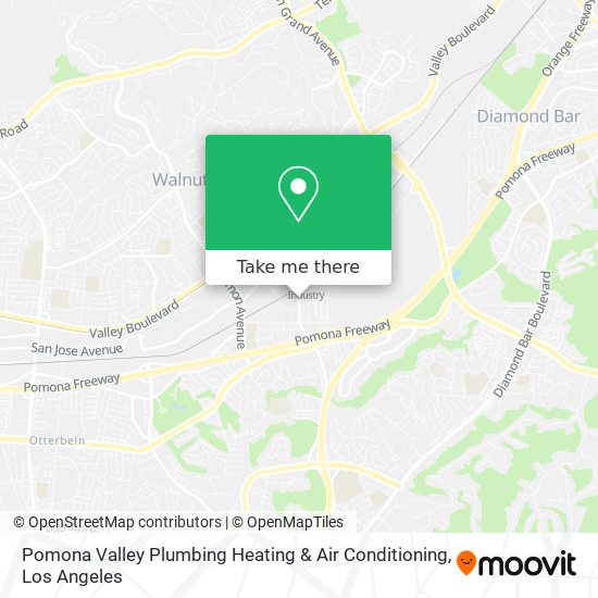 Pomona Valley Plumbing Heating & Air Conditioning map