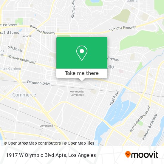 Mapa de 1917 W Olympic Blvd Apts