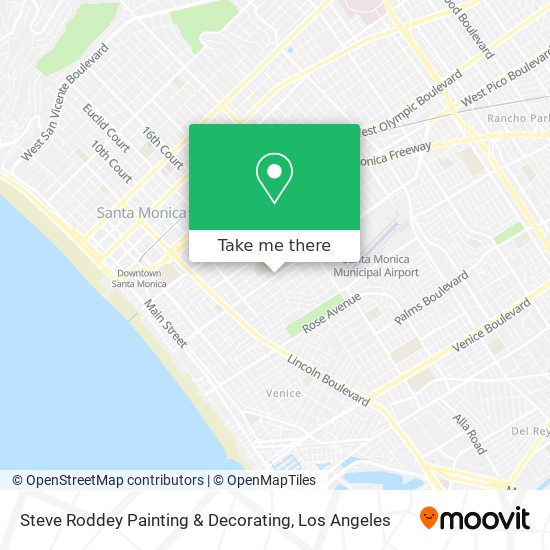 Steve Roddey Painting & Decorating map