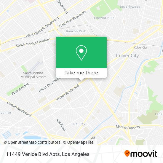 Mapa de 11449 Venice Blvd Apts