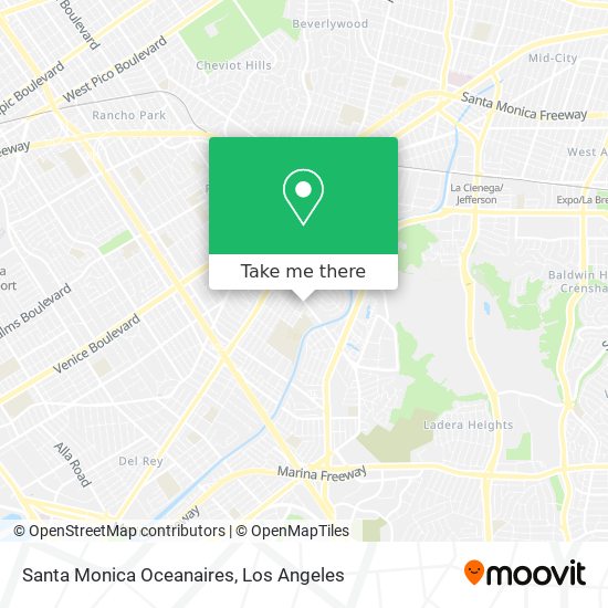 Mapa de Santa Monica Oceanaires