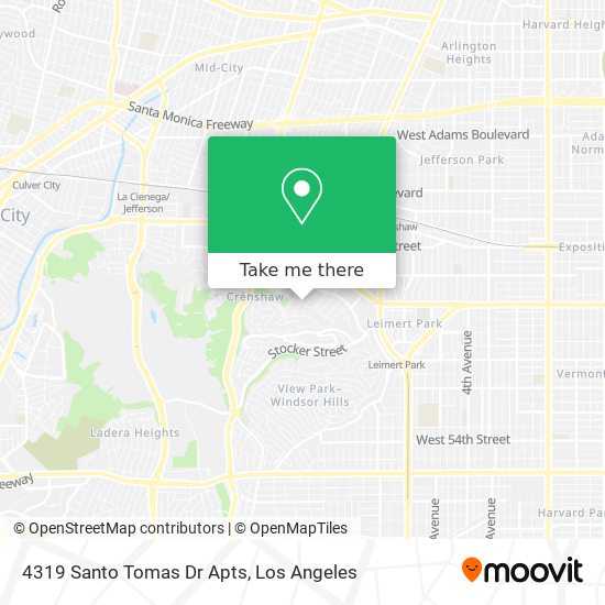 Mapa de 4319 Santo Tomas Dr Apts