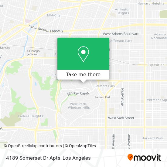 4189 Somerset Dr Apts map