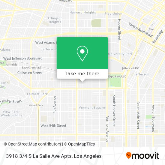 3918 3/4 S La Salle Ave Apts map