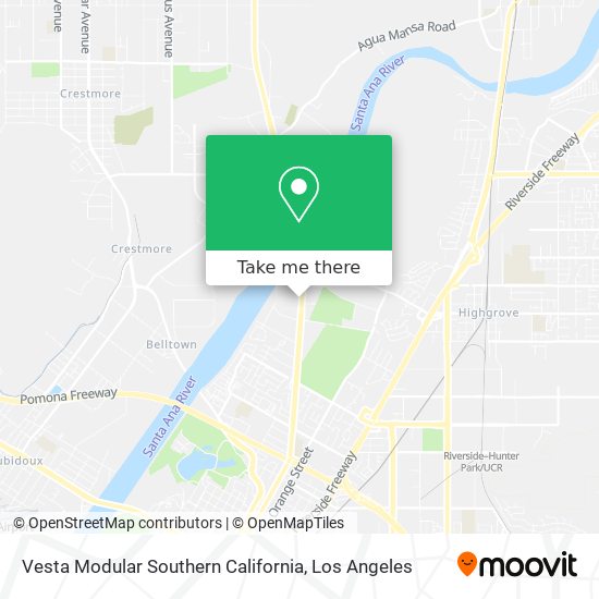 Mapa de Vesta Modular Southern California