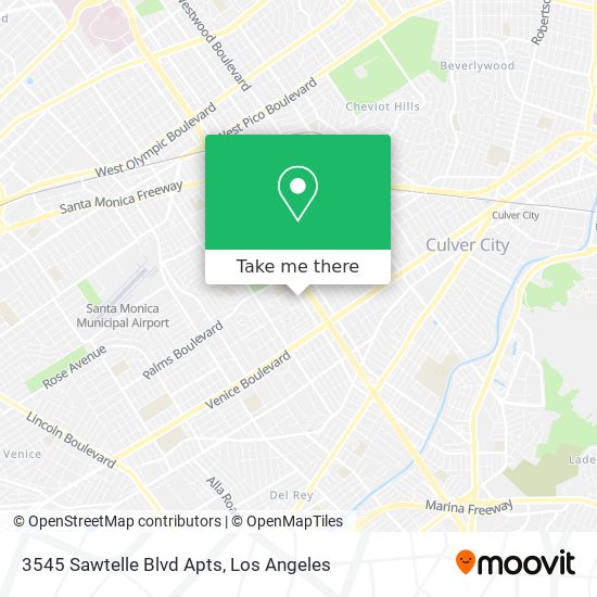 3545 Sawtelle Blvd Apts map