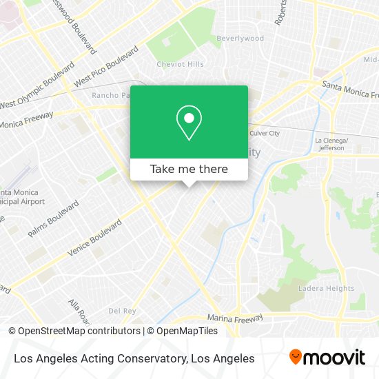 Mapa de Los Angeles Acting Conservatory
