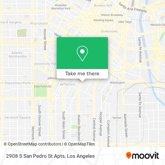 2908 S San Pedro St Apts map