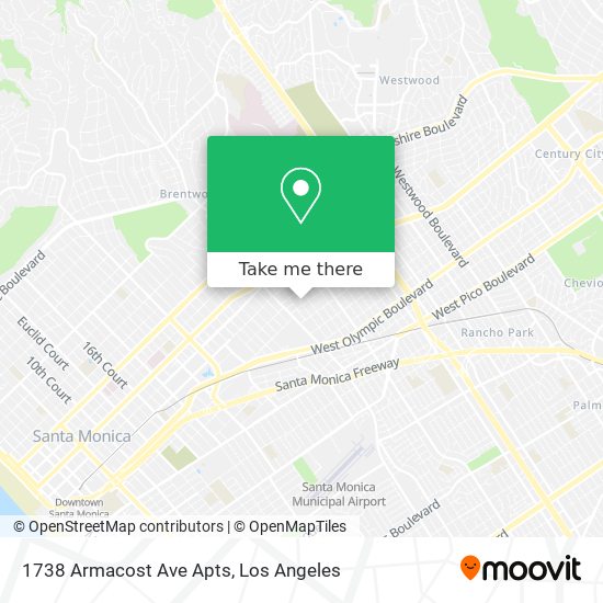 1738 Armacost Ave Apts map