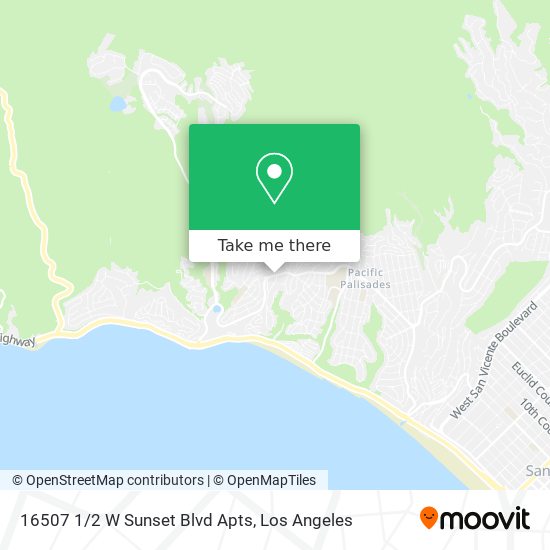 Mapa de 16507 1/2 W Sunset Blvd Apts