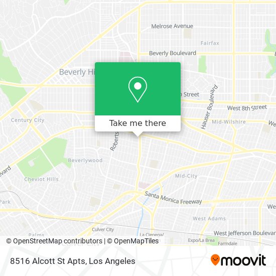 8516 Alcott St Apts map