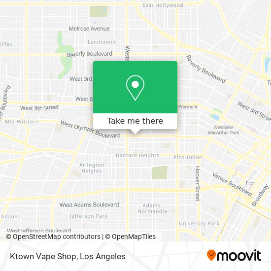 Ktown Vape Shop map