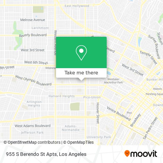 955 S Berendo St Apts map