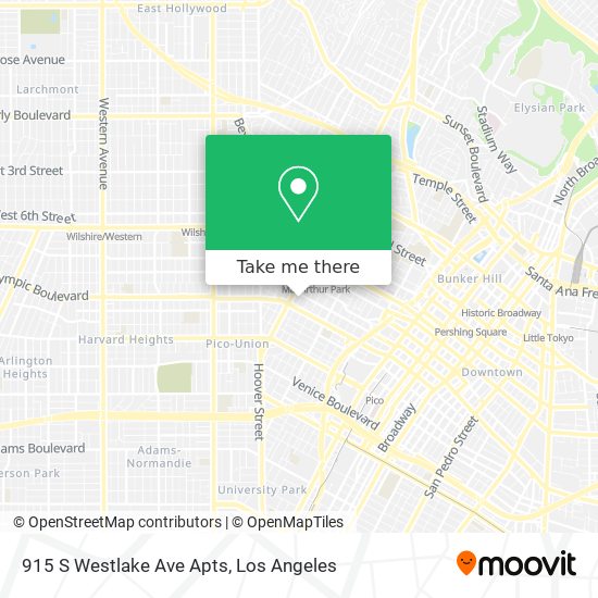 915 S Westlake Ave Apts map