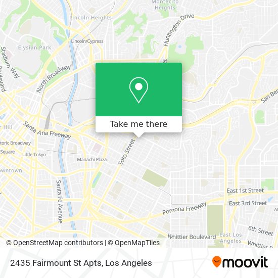 Mapa de 2435 Fairmount St Apts