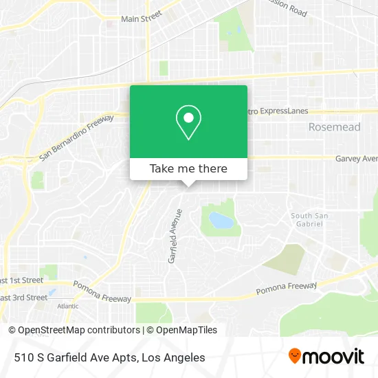 510 S Garfield Ave Apts map