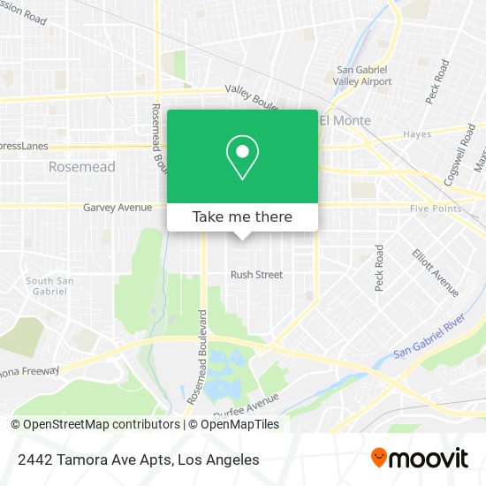 2442 Tamora Ave Apts map