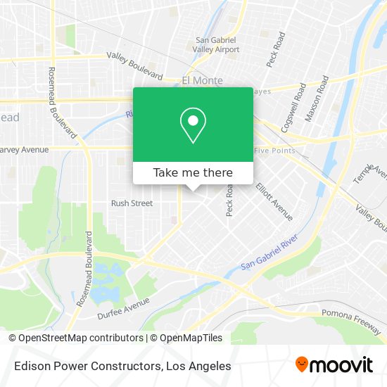 Mapa de Edison Power Constructors