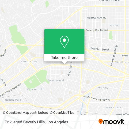 Privileged Beverly Hills map