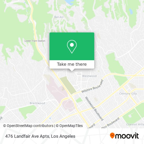 476 Landfair Ave Apts map
