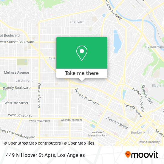 449 N Hoover St Apts map
