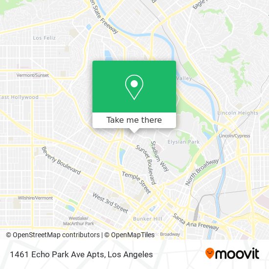 Mapa de 1461 Echo Park Ave Apts