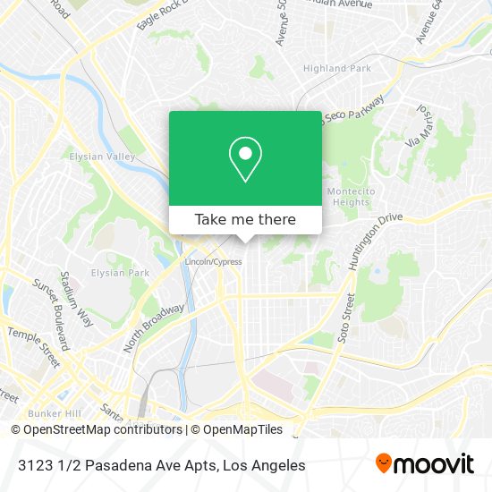 Mapa de 3123 1/2 Pasadena Ave Apts