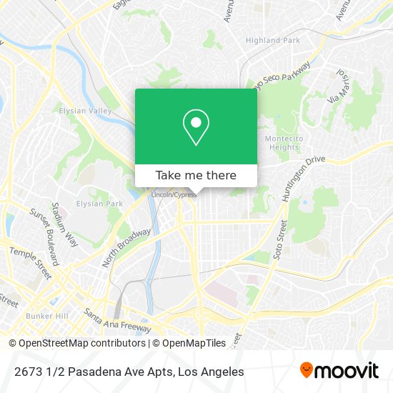 Mapa de 2673 1/2 Pasadena Ave Apts