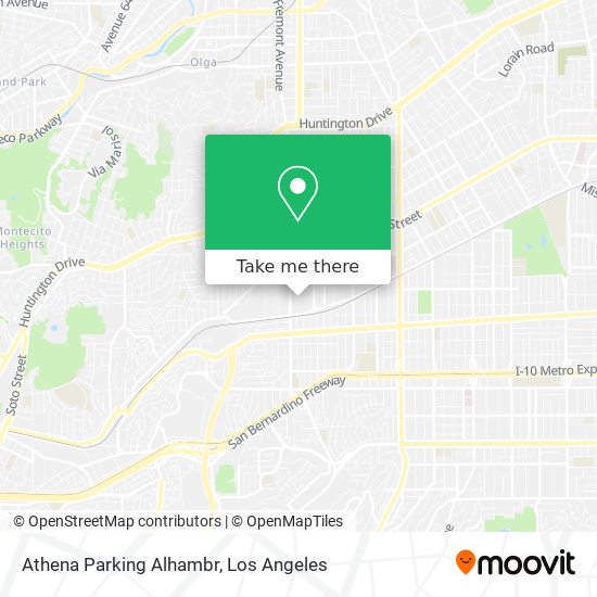 Athena Parking Alhambr map