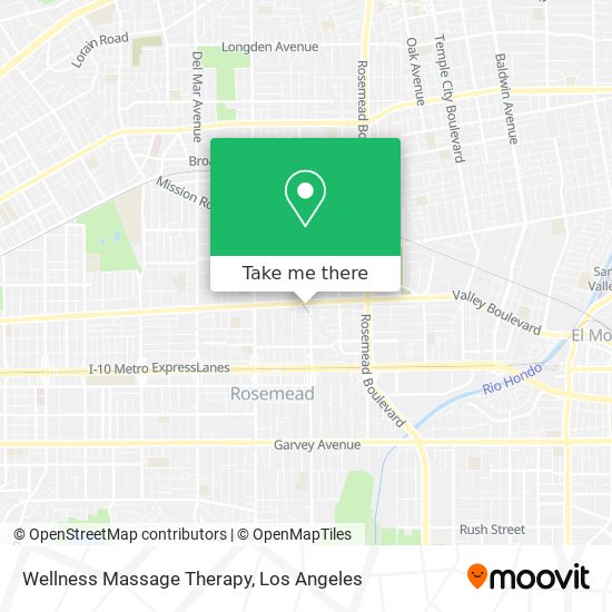 Wellness Massage Therapy map