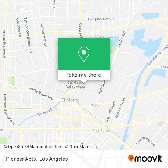 Pioneer Apts. map