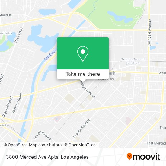 3800 Merced Ave Apts map