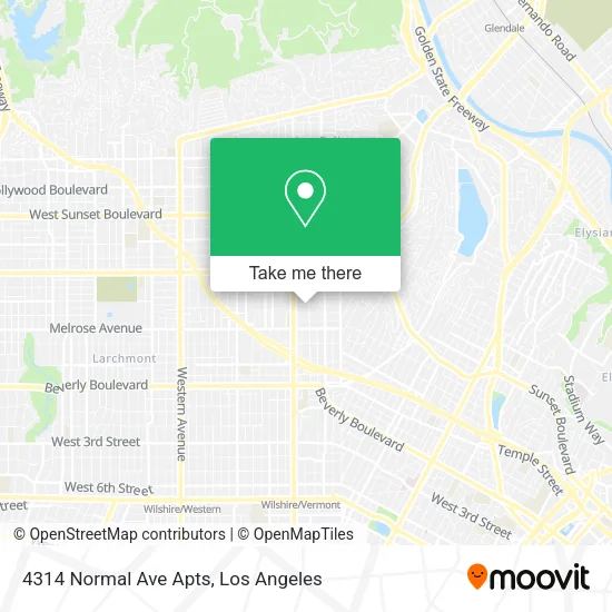 Mapa de 4314 Normal Ave Apts