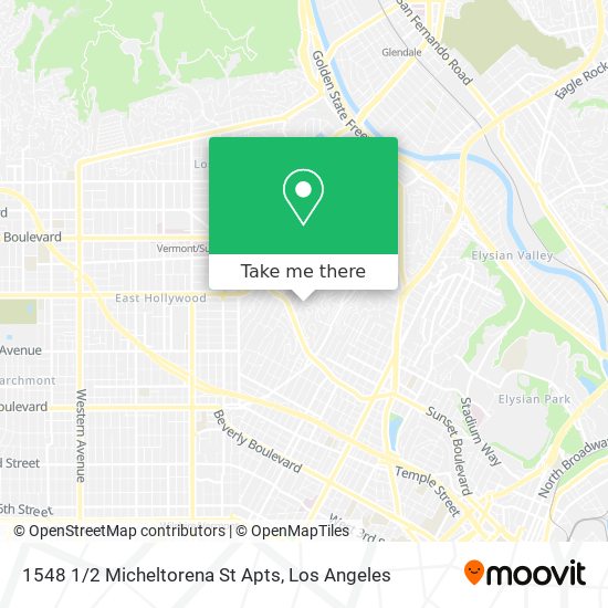 1548 1/2 Micheltorena St Apts map