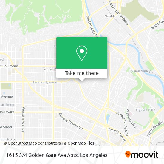 Mapa de 1615 3/4 Golden Gate Ave Apts