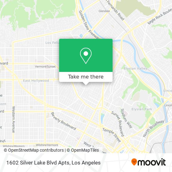 Mapa de 1602 Silver Lake Blvd Apts